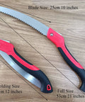 Badass Tough As Nails 10 Inch Folding Pruning Saw With SK5 Steel Blade Cuts 6 Inch Branches Easy Portable Heavy Duty Hand Saw for outdoor use
