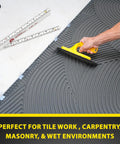 FR-72 Carpenter's Folding Rule Built Tough Workhorse Lightweight Composite Ruler with Easy Read Inch Fractions on tile work
