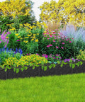 30Ft Plastic Landscape Edging Border With 5.1 Inch Exposed Height, 6.73 Inch Total Height, 3D Weaving Garden Border in flower bed