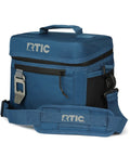 Everyday 8 Can Soft Sided Cooler That Goes Anywhere For Lunch And Beach Trips Insulated Portable Cooler Tote Keeps Drinks Cold All Day Lightweight Reusable For Men And Women Navy, front view