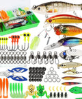 All In One Fishing Lures Tackle Box Kit With Animated Lure Crankbaits Spinnerbaits Soft Plastic Worms Topwater Lures Hooks
