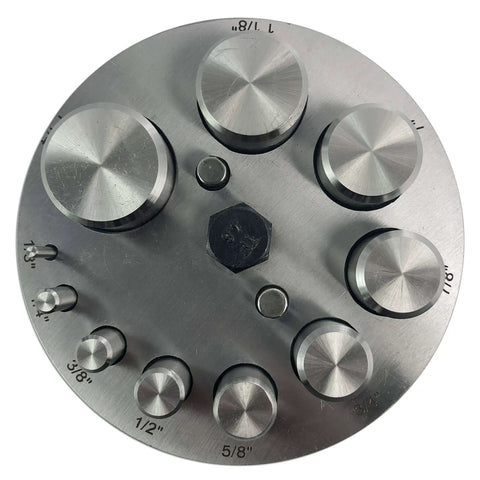 Pro Grade Extra Large Circular Disc Cutter Set With 10 Swivel Handle Disc Punches From 2 mm To 31 mm For Jewelry Making And Metal Craft