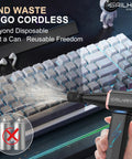 High Speed Cordless Air Duster 300000 RPM Turbo Blower cleaning keyboard with variable speed feature and electric dust blower