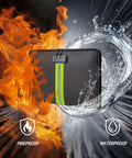 Fireproof Document Bag With Lock That Keeps Your Stuff Safe For Cash And Valuables, Waterproof A4 Safe Storage Pouch,