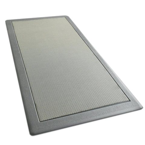 Ergonomic Anti Fatigue Kitchen Mat With Memory Foam Core And Durable Textalene Surface For Comfort While Standing In Kitchen, Bathroom Or Workstation, 39 By 20 By Half Inch, Gray