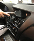 Using a Shop Vacuum Garage Kit With 30 Foot Commercial Grade Hose in car air vent for non clog airflow and high flexibility