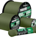 Heavy Duty 550 Lb Paracord 4Mm 7 Strand Core Rope Spool, 1000Ft, Also Available In 500Ft 200Ft 100Ft, Survival Camping Gear Display