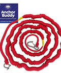 Anchor Buddy Bungee Boat Anchor Rope for Boats 14 to 50 Foot Stretch Elastic Snubber Line Red Color