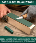 Score This Premium Wood Spoon Carving Knives Set Featuring Razor Sharp Sloyd Blade And Precision Hook Knife Perfect For Whittling Kuksa Bowls Or Cups Beginner Friendly Gear With Rock Solid Durability And Fast Track Guides during blade maintenance with leather strop.