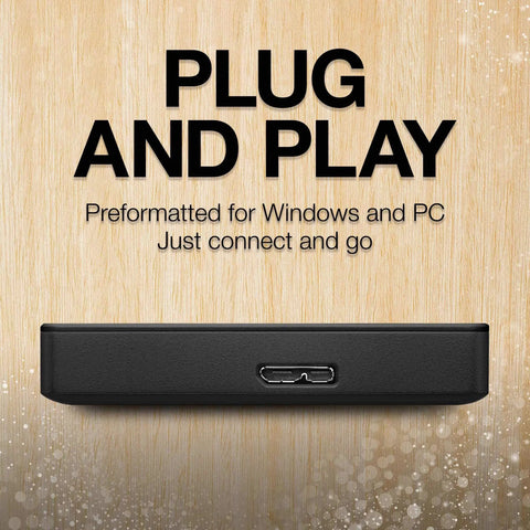 2TB Portable External Hard Drive USB 3.0 for PC Mac PlayStation and Xbox with Drag and Drop Backup Plug and Play Setup Grab and Go Storage and 1 Year Rescue Service