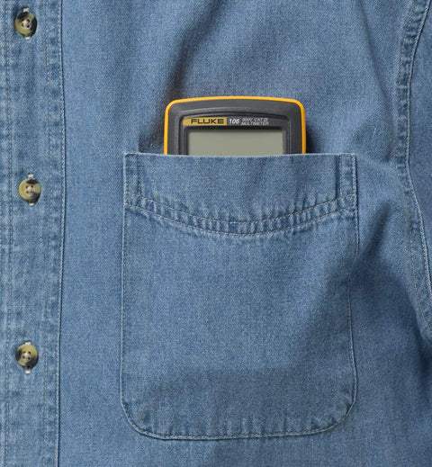 Palm Sized Digital Multimeter Handy And Snappy For Voltage And Current Readings With Resistance Continuity And Capacitance Tests 10 Amp AC And DC Current Measurement Data Hold One Hand Operation India Version in a shirt pocket