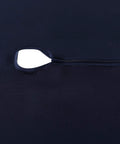 Close-up of navy Outdoor Table Cover With Umbrella Hole And Zipper 60x84 Inch Navy Low Maintenance Washable Waterproof Spill Proof