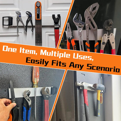 Double Sided Heavy Duty Magnetic Tool Holder 12 Inch Rust Resistant Magnetic Bar with Quick Release Handle holding tools