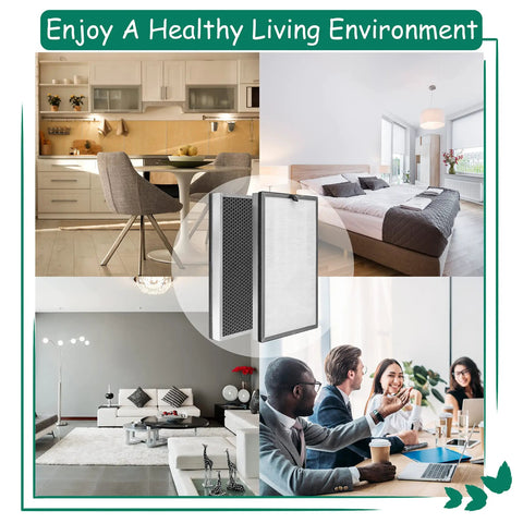 Replacement Filter For MA Series 112 Air Purifier Three Stage Filtration System 3 In 1 Pre Filter H13 True HEPA Activated Carbon 2 Pack in various home environments