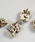 Totally Wooden Fidget Tribiks Set Featuring Power Freedom Intelligence And Passion Handheld Mind Toys For Adults And Kids No Glue Assembly Easy To Build Durable Wood Gift For Curious Minds, four wooden models