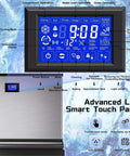 Commercial Ice Maker Machine 500 Lbs Per Day With 350 Lb Storage Bin Stainless Steel Workhorse Ice Machine 156 Ice Cubes Per Cycle