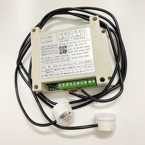 Automatic Water Level Controller For Tanks With Two Non Contact Water Level Sensors, 1 Meter Cable, Set It And Forget It, Fills Or Drains Your Tank Automatically Today.