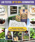 35 Medicinal And Tea Herb Seeds Variety Pack For Indoor And Outdoor Planting With 16,335+ Non GMO Heirloom Seeds in packaging
