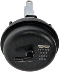Dorman 604-922 HVAC blend door actuator, black circular plastic housing with metal mounting tab, Chevy/GMC compatible.