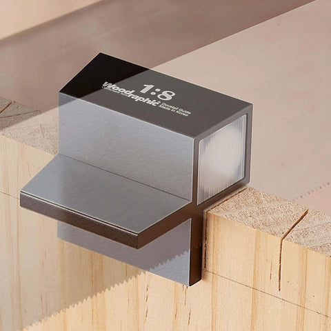 Complete Dovetail Guide Set With Magnetic Layout Tool for Pro Grade Precision Woodworking, 1:8 angle, CNC Aluminum Construction