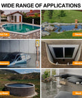 Applications for 1HP Submersible Sump Pump With 3700 GPH Flow For Clean Or Dirty Water in pools, ponds, basements, wells, tanks