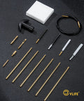 Go-To Multi Cal Rifle And Pistol Cleaning Kit For .177, .22, 5.56mm, .223, And 17HMR with 6 brass rods, flex cable, bore brushes