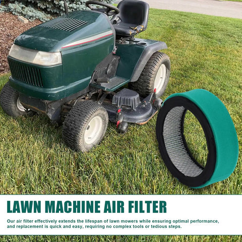 Lawn mower beside Engine Air Filter with Pre Filter for Kohler 47 083 03 S 47 083 03 S1 replacement on grass