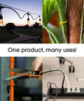 8-Inch Neon Zip Ties 100 Pack Self-Locking Nylon Cable Ties With 40 Lbs Tensile Strength used in various applications