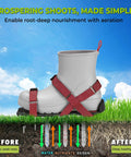 Lawn Aerator Shoes With Adjustable Straps Preassembled Spikes One Size Fits All For Easy Soil Aeration Reducing Thatch