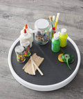 15 Inch Lazy Susan Turntable Game Changer For Pantry And Cabinet Organization With Non Skid Base Smooth Rotation Charcoal Finish