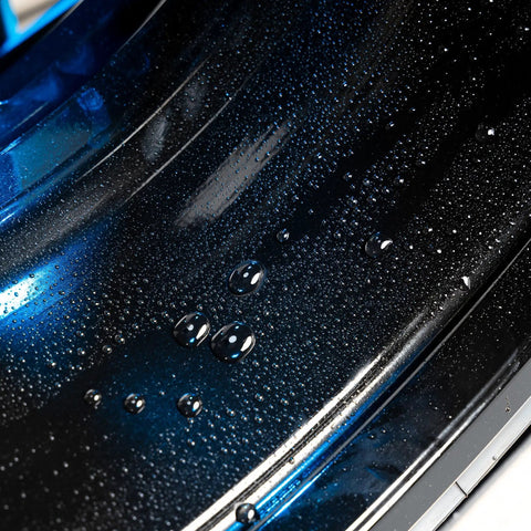 Close-up of Rim EVO 30ml Ceramic Wheel Coating Kit for Rims High Heat Resistant up to 1400F Brake Dust Repellent Hydrophobic Shield