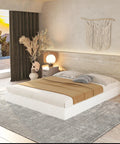 Heavy Duty Steel Box Spring For Queen Bed Base With Durable Cover And Quick No Sweat Setup Providing Rock Solid Mattress Support To Keep Your Bed Looking Sharp For Years in modern bedroom setting.