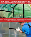 Heavy Duty LDPE Greenhouse Tape For Repair And Weather Sealing, Long Term UV Resistant Film Tape For Seaming And Patching, Black 1 Inch By 36 Yards, Tough Adhesion That Stays Put And Will Not Yellow Or Crack In Cold on greenhouse panels