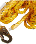 Polysteel Rope With Snap Hook Heavy Duty 50 Foot Polyester Utility Line For Hoisting And Securing Gear Towing And Quick Tie Downs