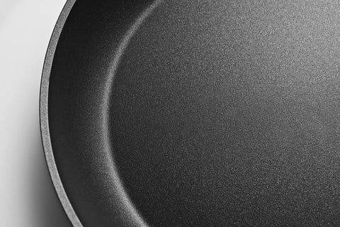 Close-up of 8 Inch Stainless Steel Saute Pan With Nonstick Slip-Let Coating Induction Compatible For Healthier Cooking Everyday
