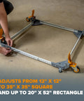 Heavy Duty All Swivel Mobile Base For 650 Lb Capacity Ideal For Table Saws Band Saws Drill Presses And Workbenches