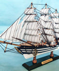 Wooden Model Ship Amerigo Vespucci 1:300 Scale Replica Fully Assembled Sailboat Decor with handcrafted basswood hull