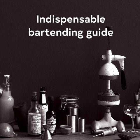 Master Your Bartending Game With Real Talk Techniques For Shaking Stirring And Crafting Classic Cocktails Along With Everyday Recipes For Home Mixologists For Beginners And Aspiring Bartenders To Elevate Every Pour. bartending guide cover with bar tools and bottles