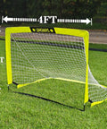Portable 4x3 Soccer Goal For Backyard With Pop Up Net Ground Stakes And Carry Bag Easy Setup For Backyard Court Or Field Kid And Youth Friendly Great For All Ages And Skill Levels