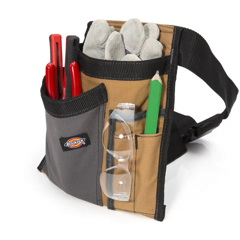 Heavy Duty 5 Pocket Tool Belt Pouch and Work Apron for Carpenters and Builders Durable Canvas Construction With Webbing Reinforced Pockets