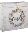 Real Deal Solid Wood Wedding Card Box With Tight Lock And Wide Opening To Bag Every Last One Of Those Sweet Guest Envelopes Clean rustic card box with lock.
