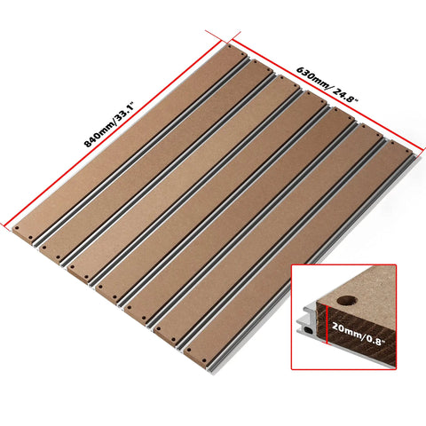 Hybrid Aluminum And MDF Spoilboard Table For CNC Router Upgrade Compatible With PROVerXL 4030 To 6060 XY Axis Extension Kit 840 X 600 X 15mm