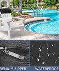Two Pack Outdoor Chaise Lounge Headrest Pillows With Adjustable Straps Water Resistant Patio Pillows by poolside chair
