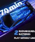 Top view of Big Size Transforming Remote Control Car With Gesture Sensing And One Key Deformation 2.4GHz RC Car in blue