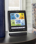 AcuRite illuminated color LCD Must Have Add On Display For 5 In 1 Weather Sensors, showing temperature and rain data.