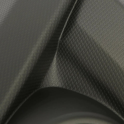 Close-up of Right Side Fog Light Bezel for 2018 2020 Subaru Crosstrek, black plastic, textured surface, fog light opening visible