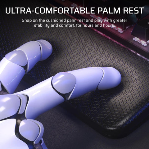 Dope K70 Pro Rgb Tenkeyless Mechanical Gaming Keyboard Featuring Pre Lubed Hall Effect Switches And Lightning Fast Rapid Trigger Tech sleek ABS palm rest close-up.