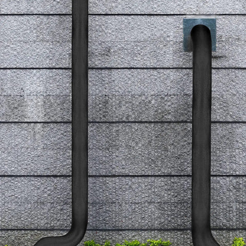 12 Pack Foam Pipe Insulation Tubes 0.8 Inch Diameter by 1.31 Feet Long installed on exterior wall