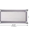 Soft And Wide Safety Gate For Doorways And Hallways, Extra Large 38 To 60 Inch Opening, 27 Inch Tall, Pressure Mounted