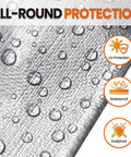 Heavy Duty Tarp 10x12 Ft 12 Mil Waterproof With Grommets Tough As Nails All Weather Shield UV Resistant And Tear Proof Plastic Cover
